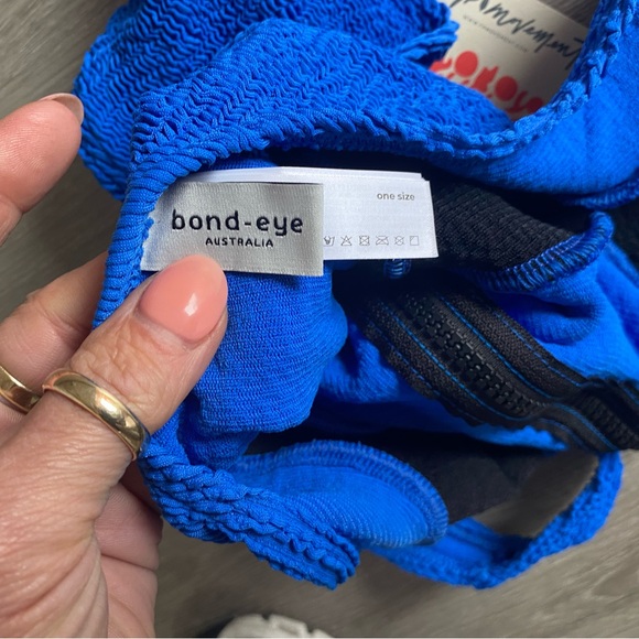 Blue and Black One Piece Swimsuit - Picture 10 of 15